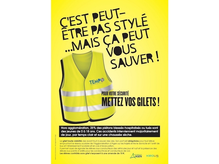 Votre gilet jaune n'est peut-être pas stylé mais il peut vous sauver !