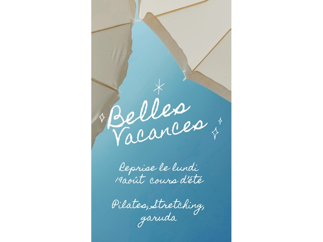 Vacances d’été 2024