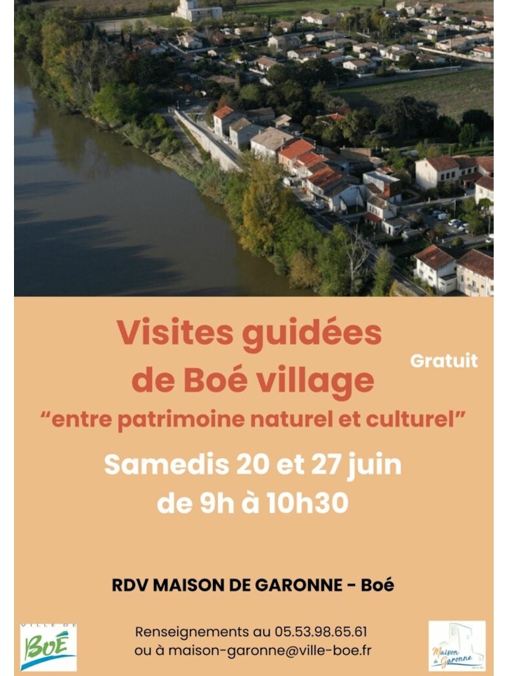 Visite guidée de Boé village