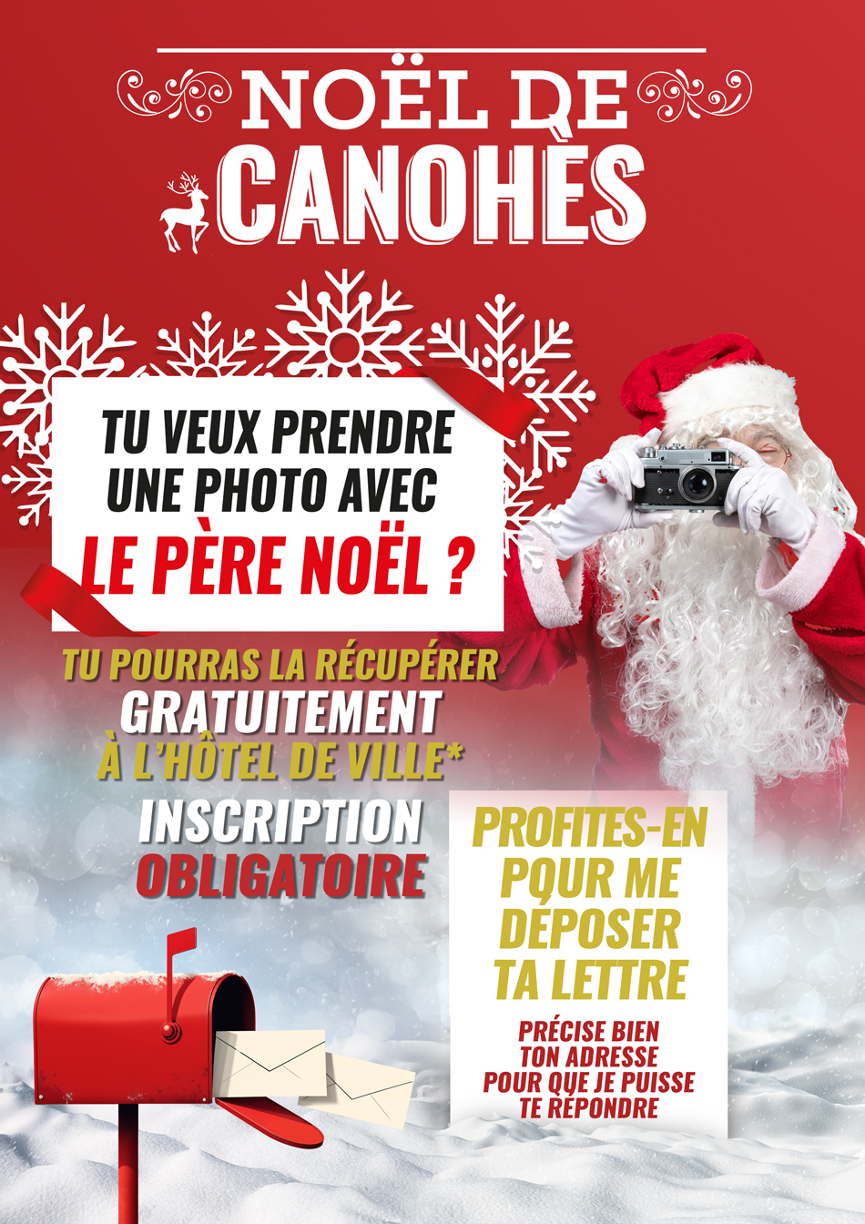 📸🎅 •RÉSERVE TA PLACE POUR LA PHOTO AVEC LE PÈRE NOËL • 📸🎅