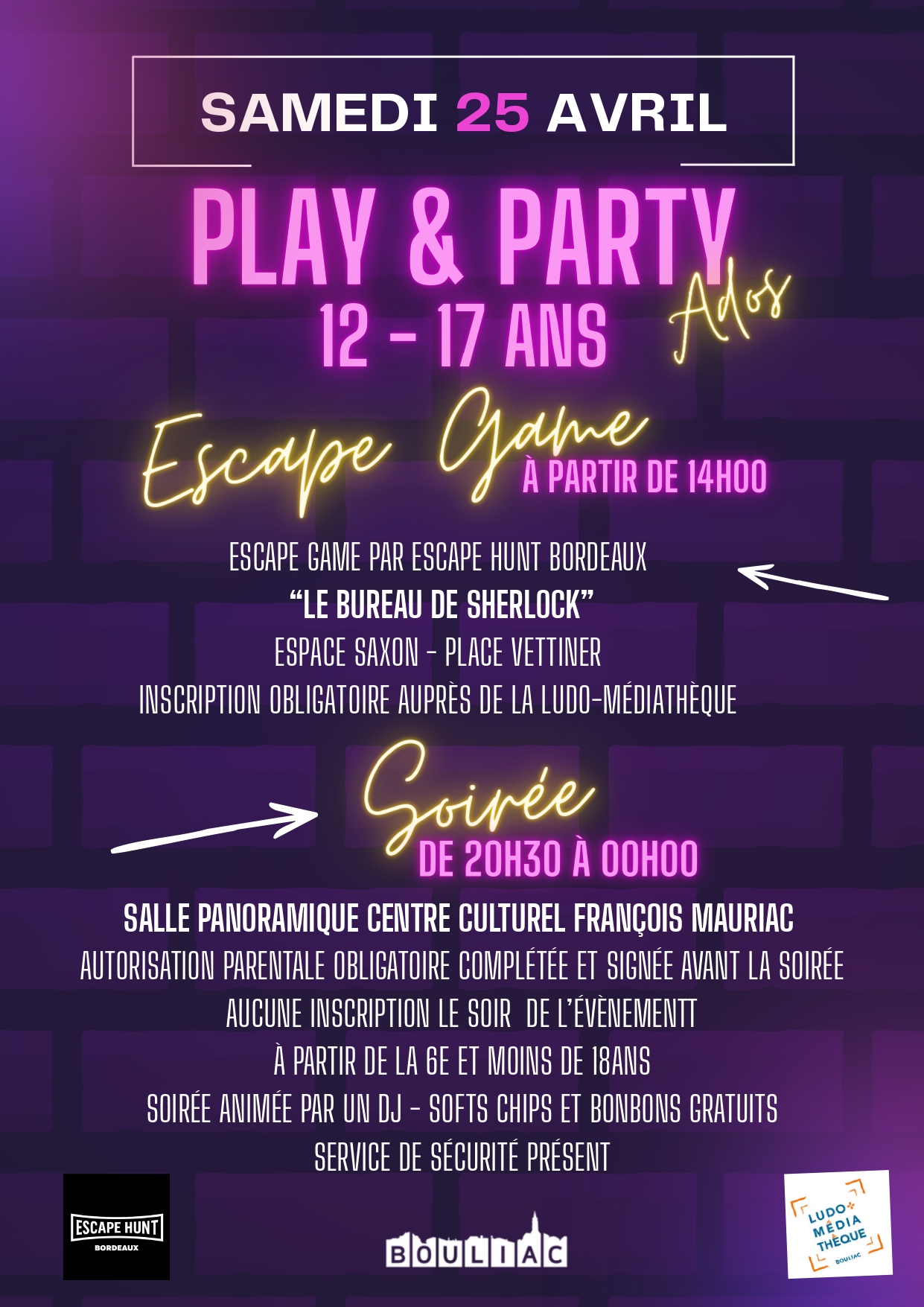 Play & Party ados 12-17 ans