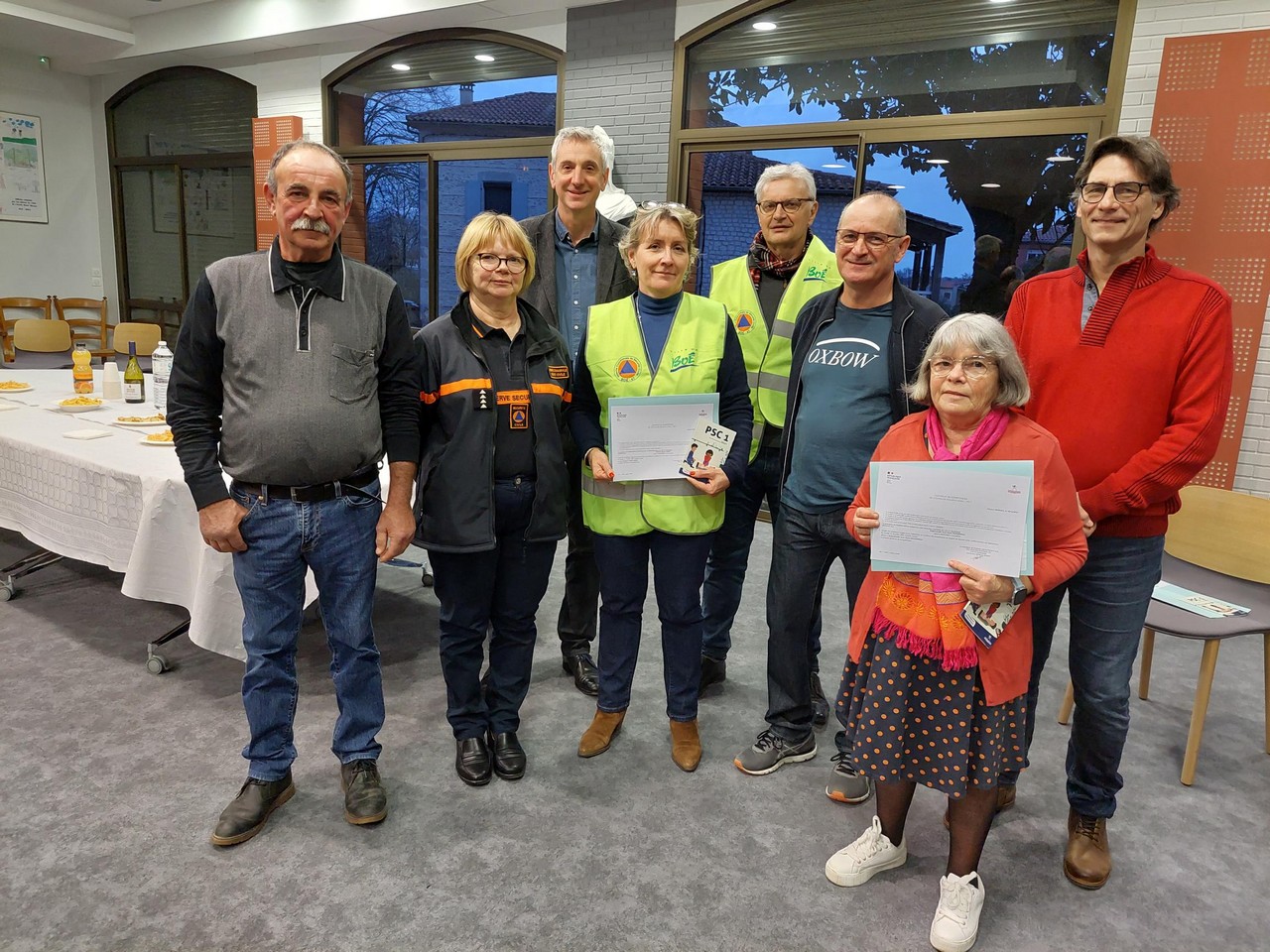 La réserve de sécurité civile (RESEC) de Boé en formation 