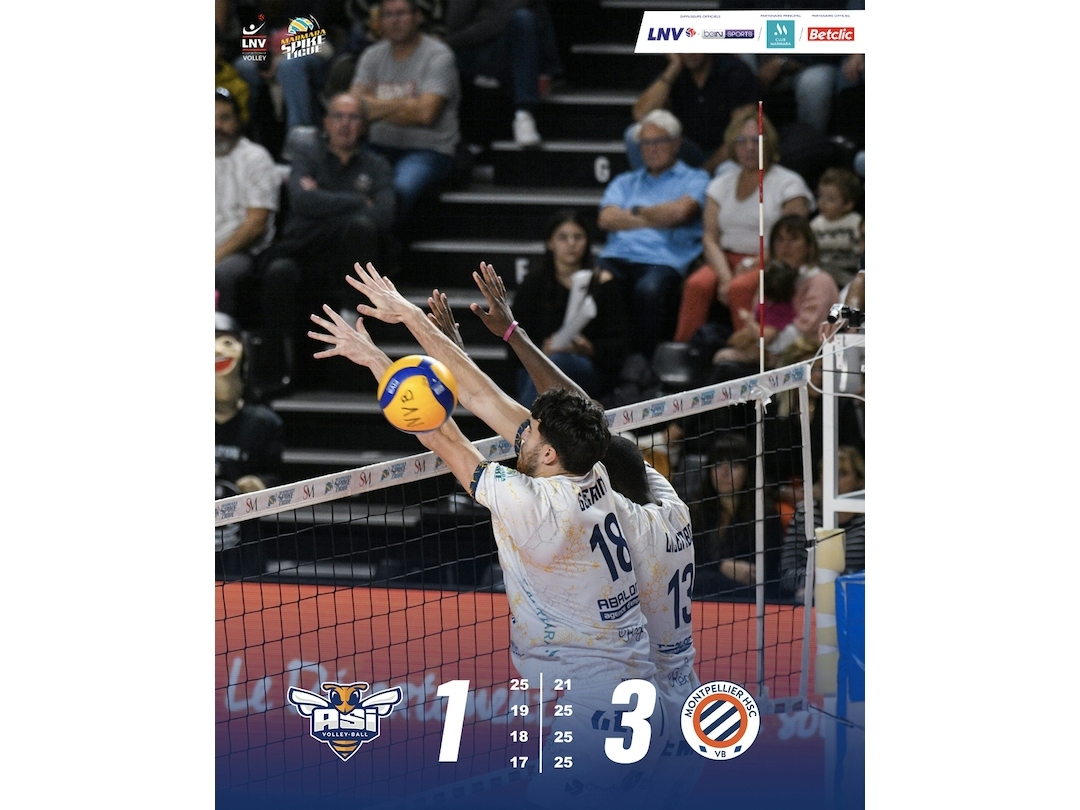 Montpellier vs ASI : Défaite 3/1