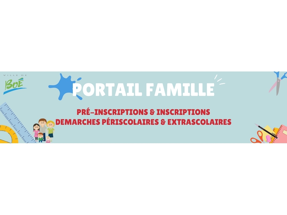 Le portail famille, qu'est-ce-que c'est?