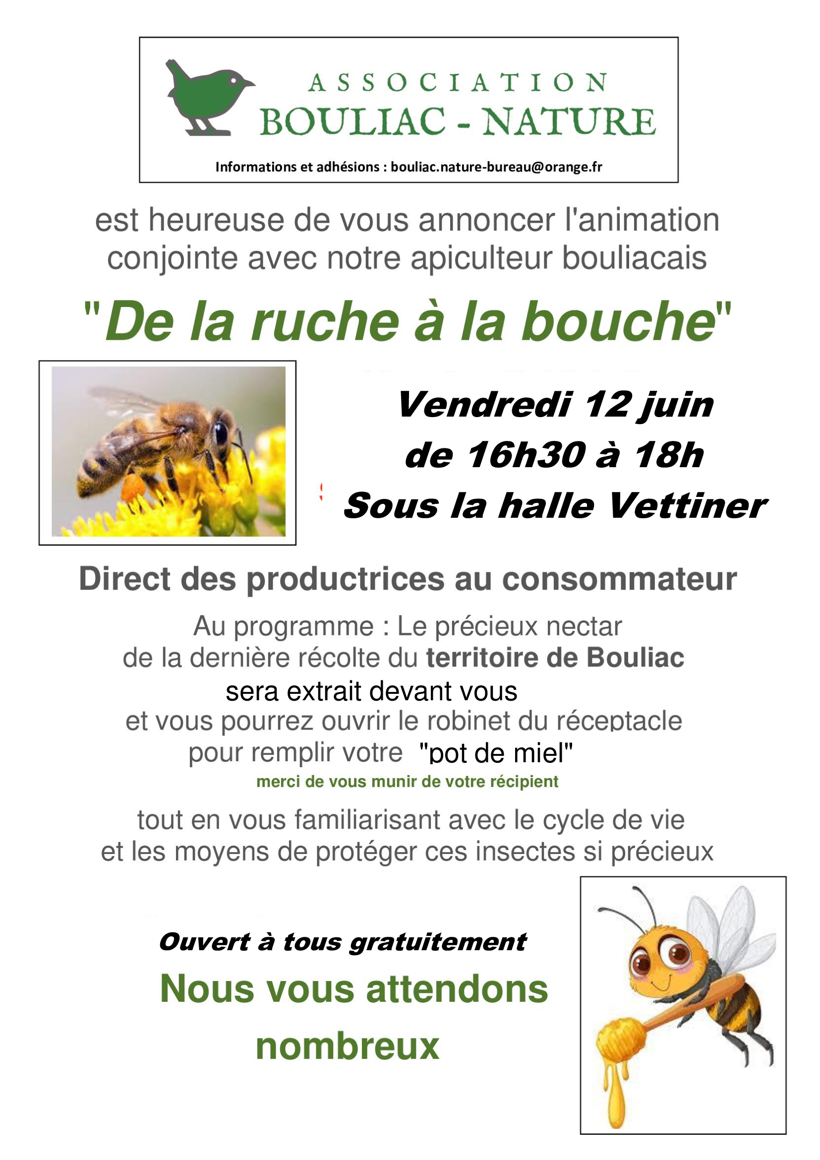 De la ruche à la bouche