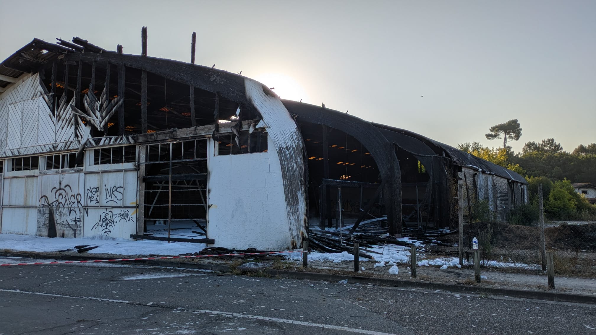 Incendie Ancienne scierie Quérandeau