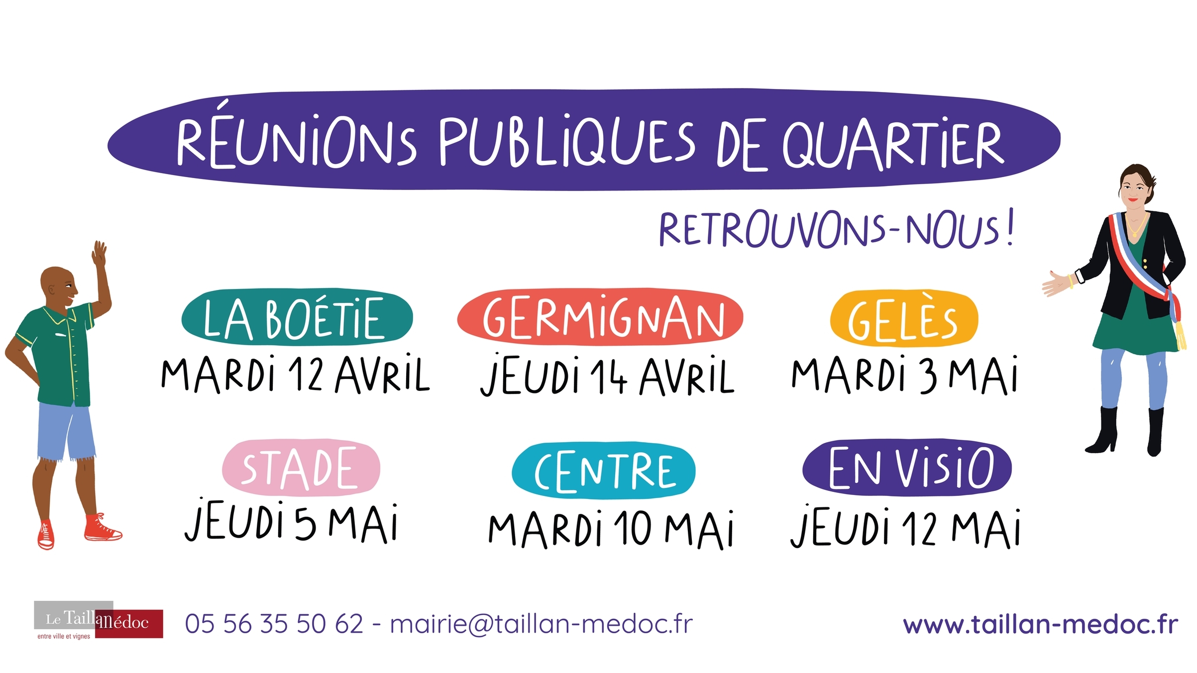 Les réunions publiques de quartier sont de retour !