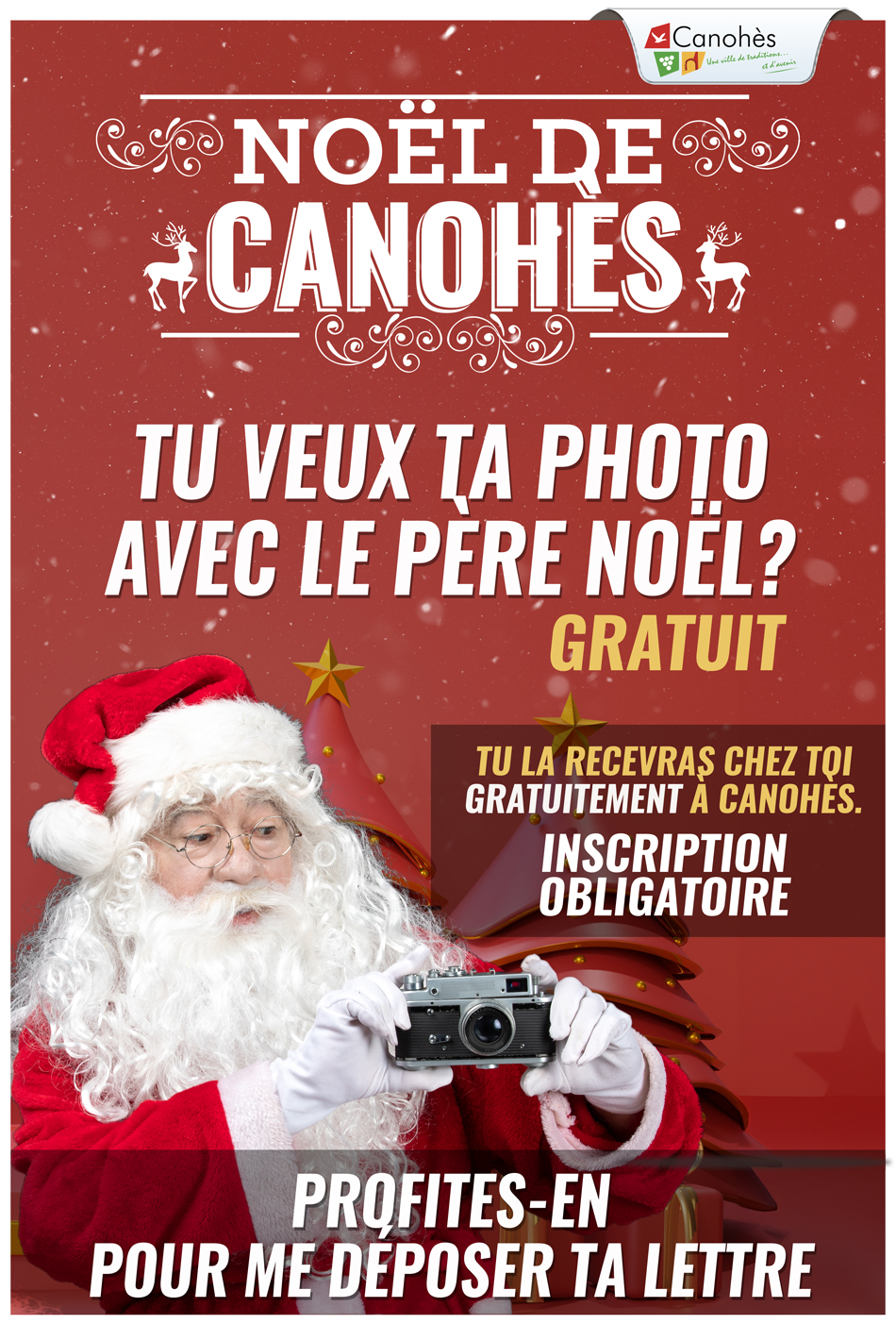 📸🎅 RÉSERVE TA PLACE POUR LA PHOTO AVEC LE PÈRE NOËL 🎅📸