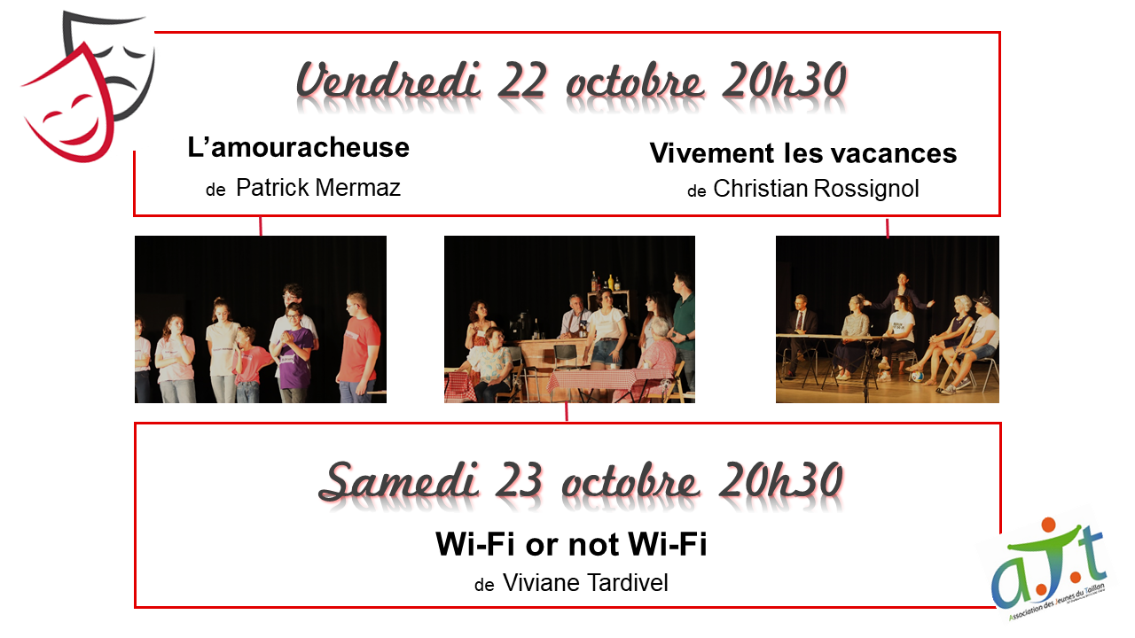 Week-end de théâtre au Palio les 22 et 23 octobre 2021