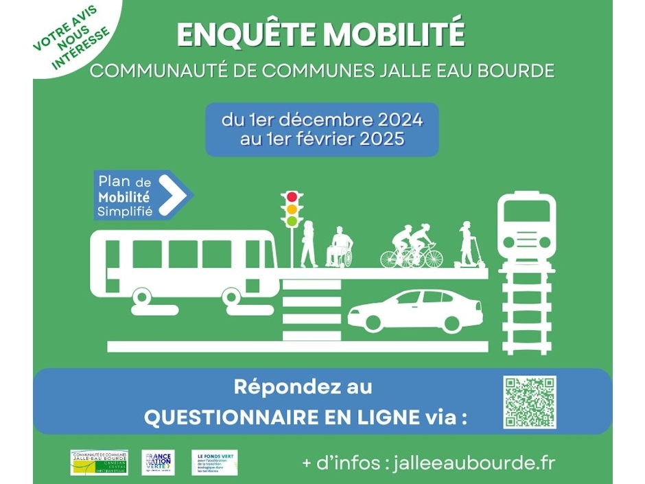 CDC Jalle Eau Bourde - Enquête mobilité