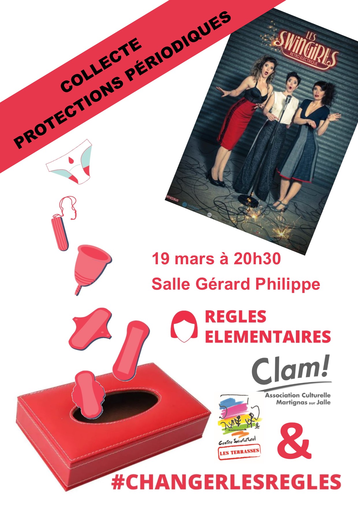 Collecte de protections périodiques pour les femmes