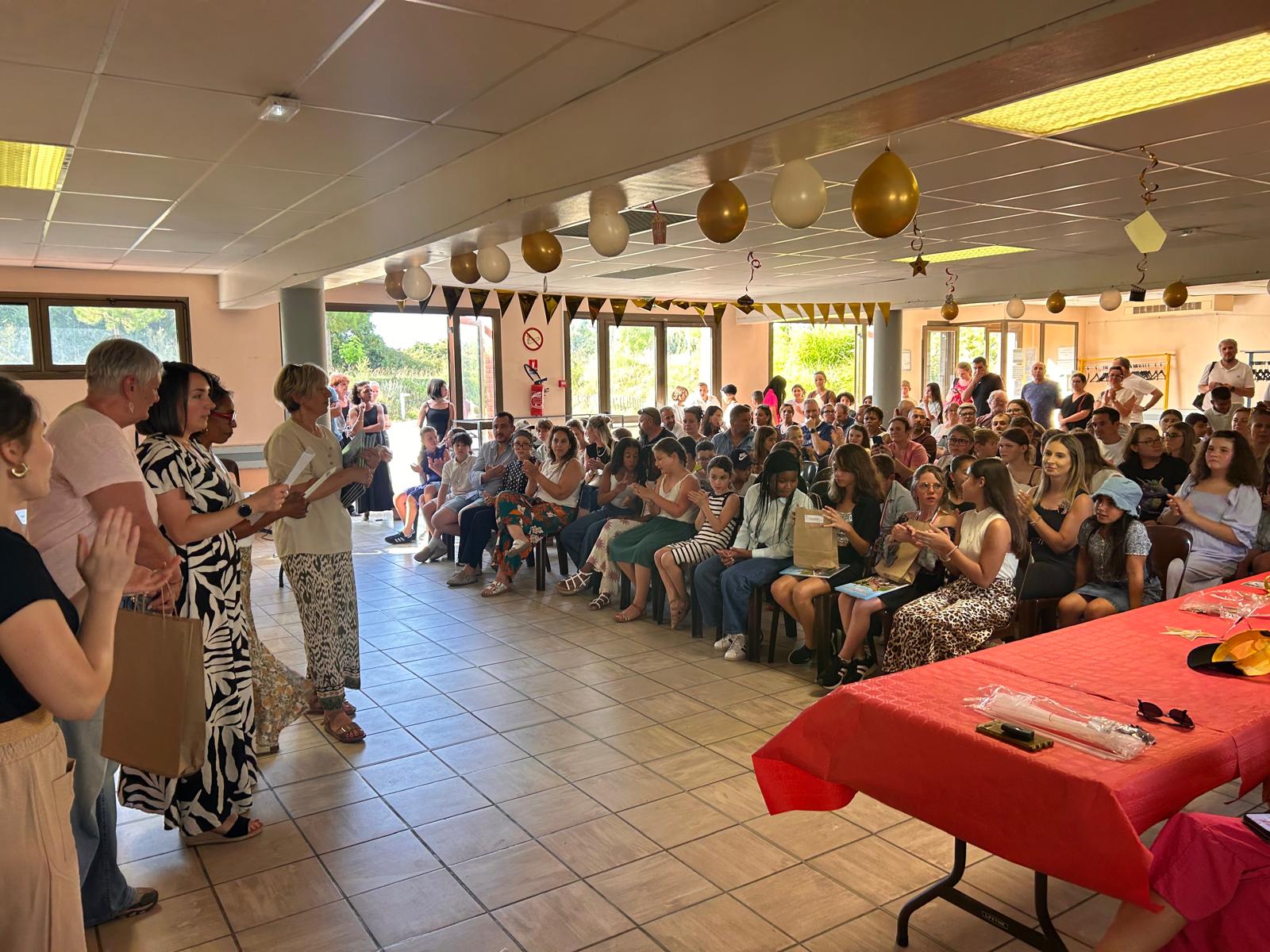 Les élèves de CM2 de Boé célébrés avant leur entrée au collège