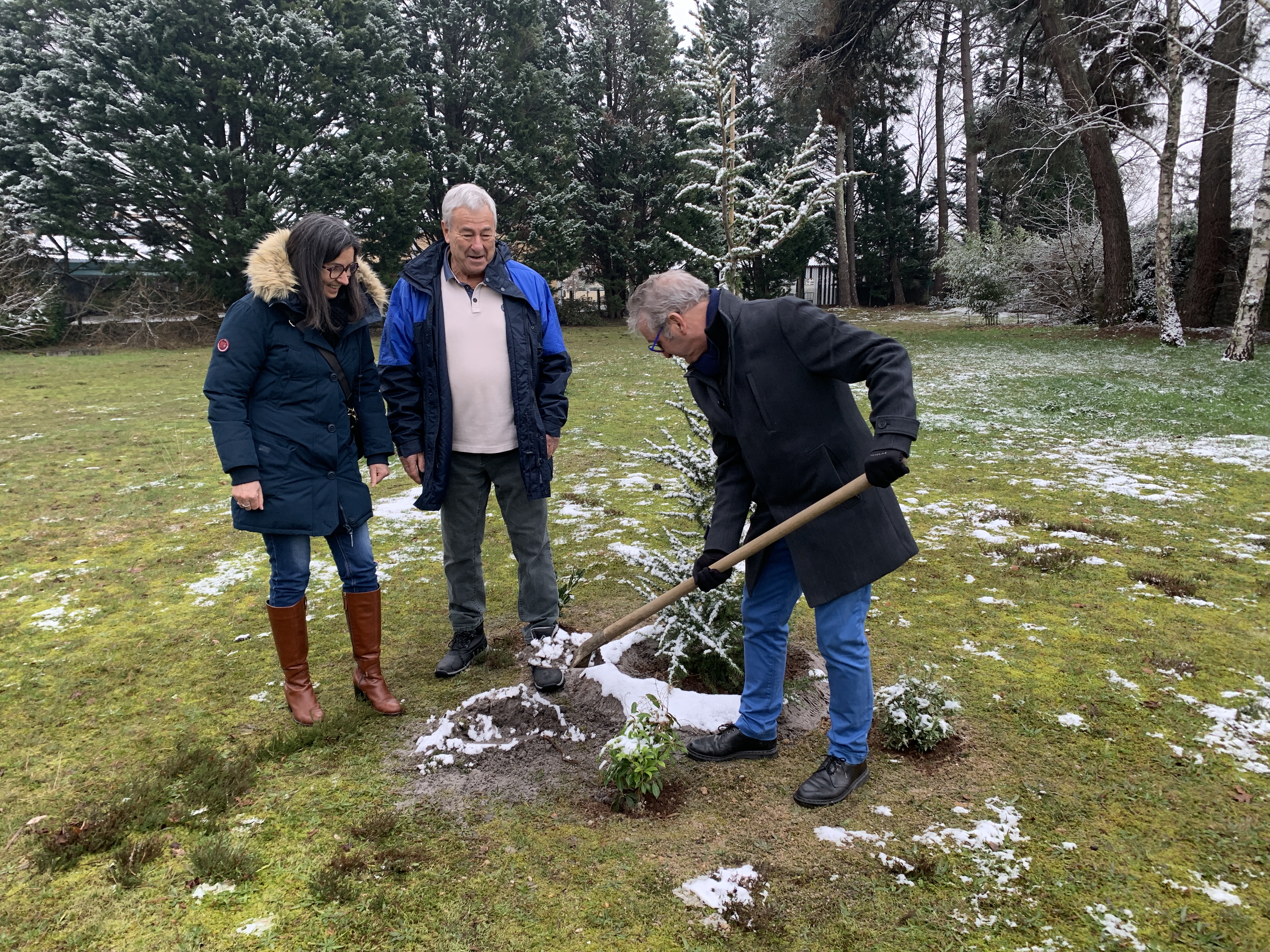 Plantation d'arbre - Espace vert du Courtiou