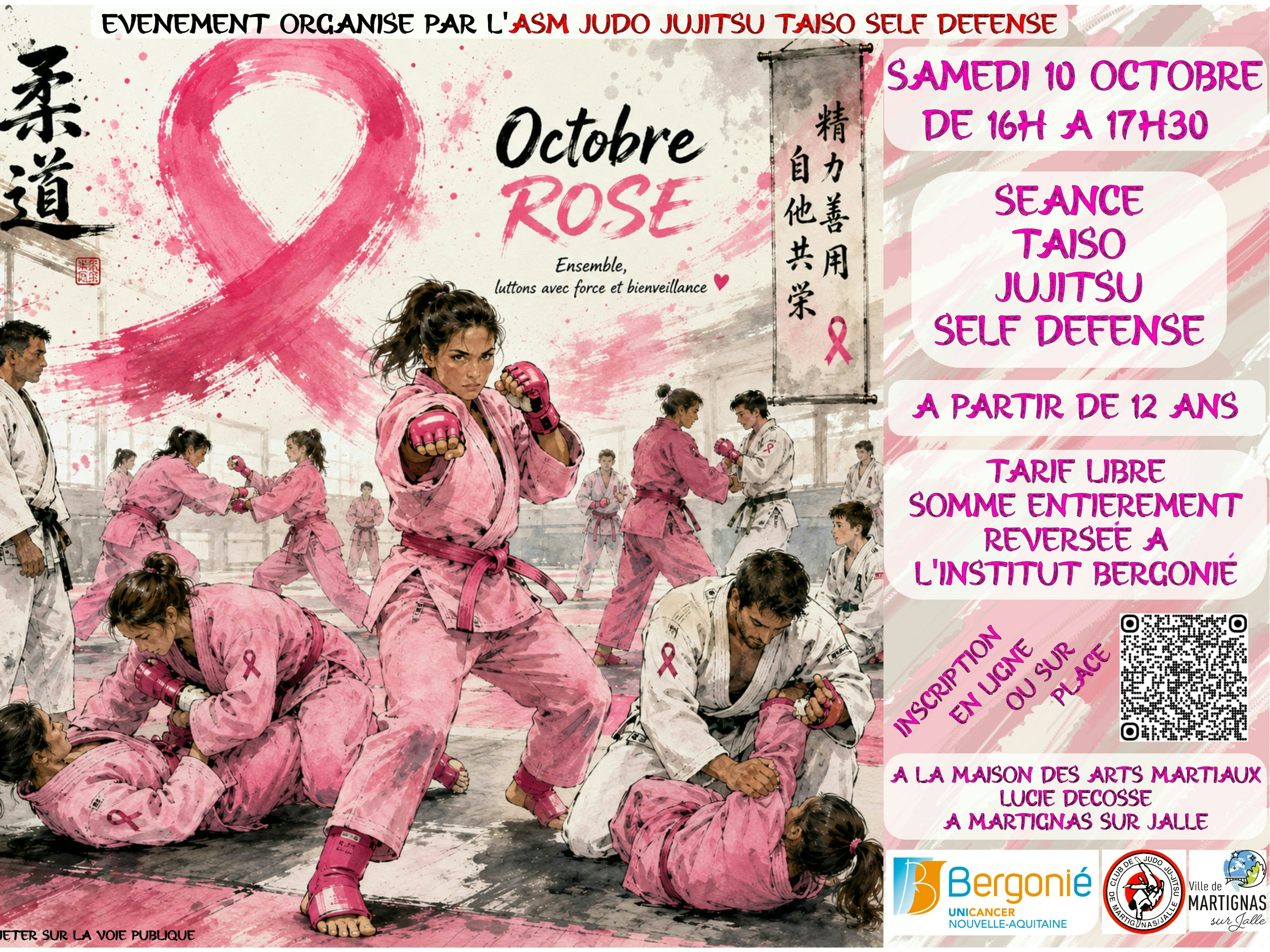 séance découverte et solidaire octobre rose