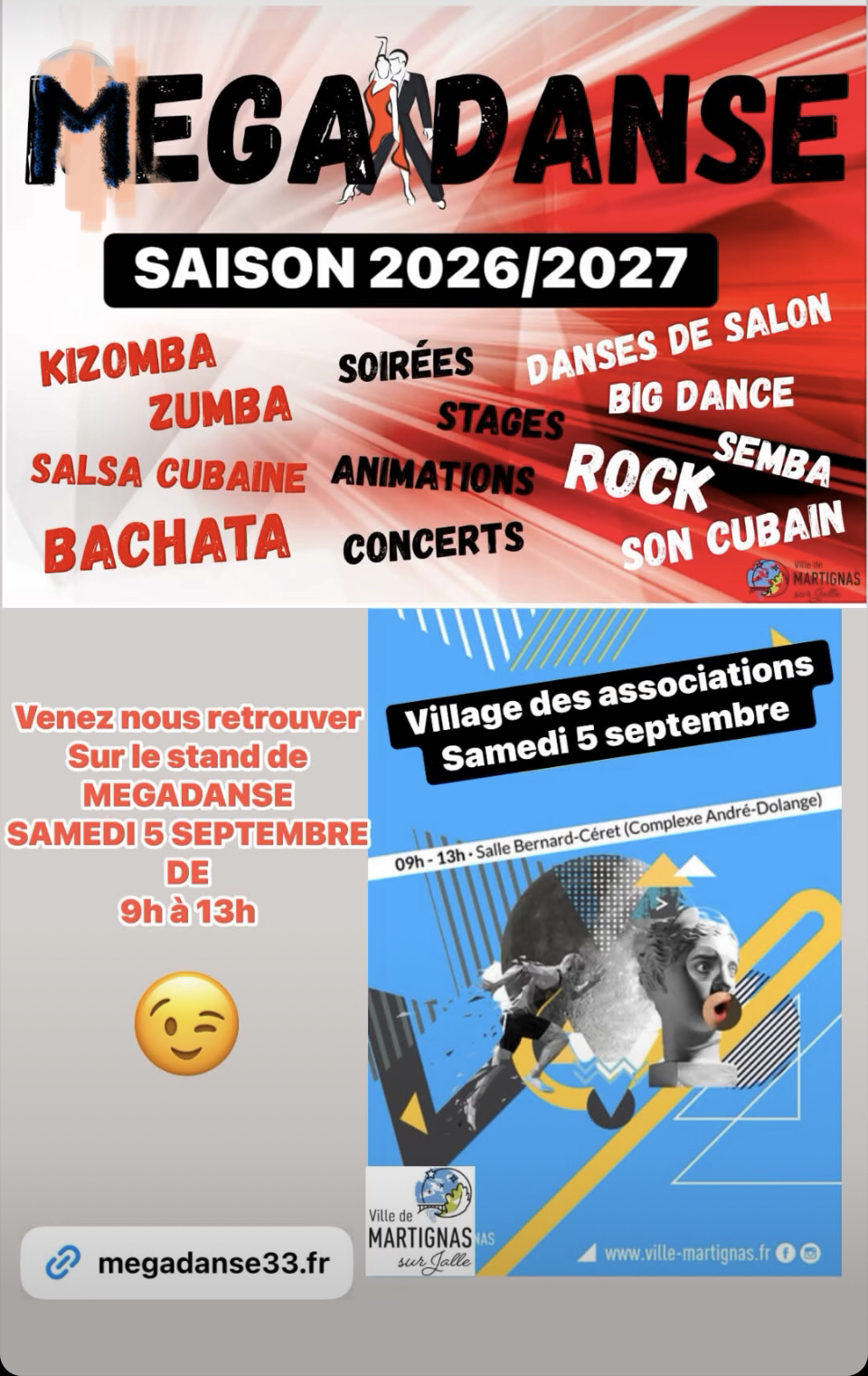 MEGADANSE au village des associations 