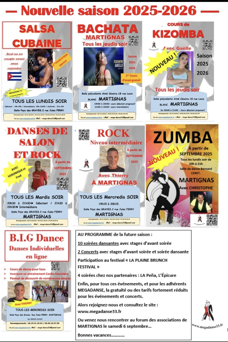Reprise de saison MÉGADANSE