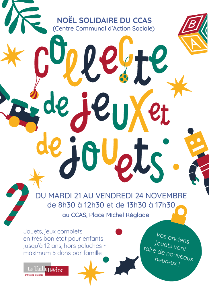 La collecte solidaire, c'est du lundi 21 au vendredi 24 novembre !