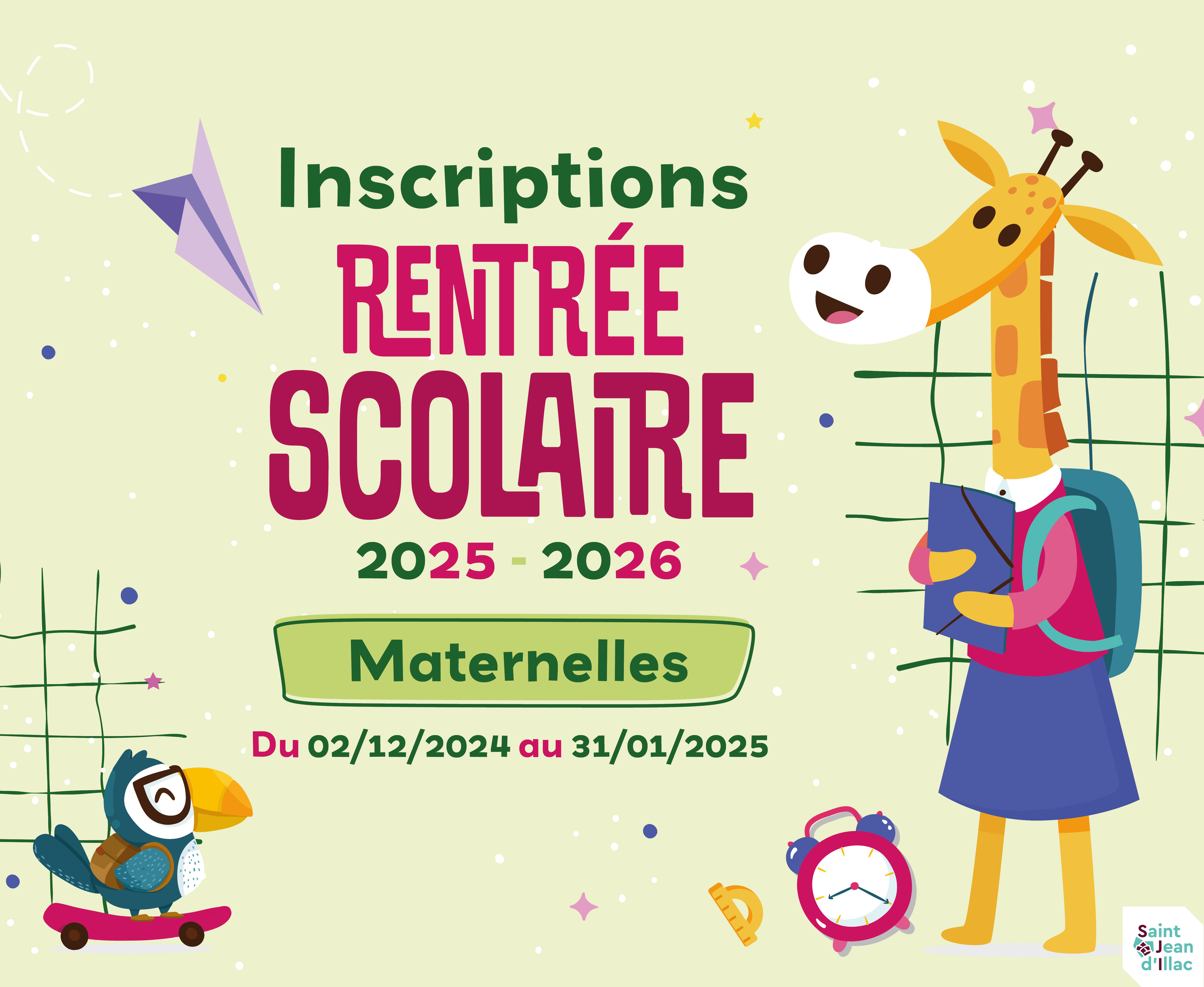 Rentrée scolaire maternelle 2025 - Inscription