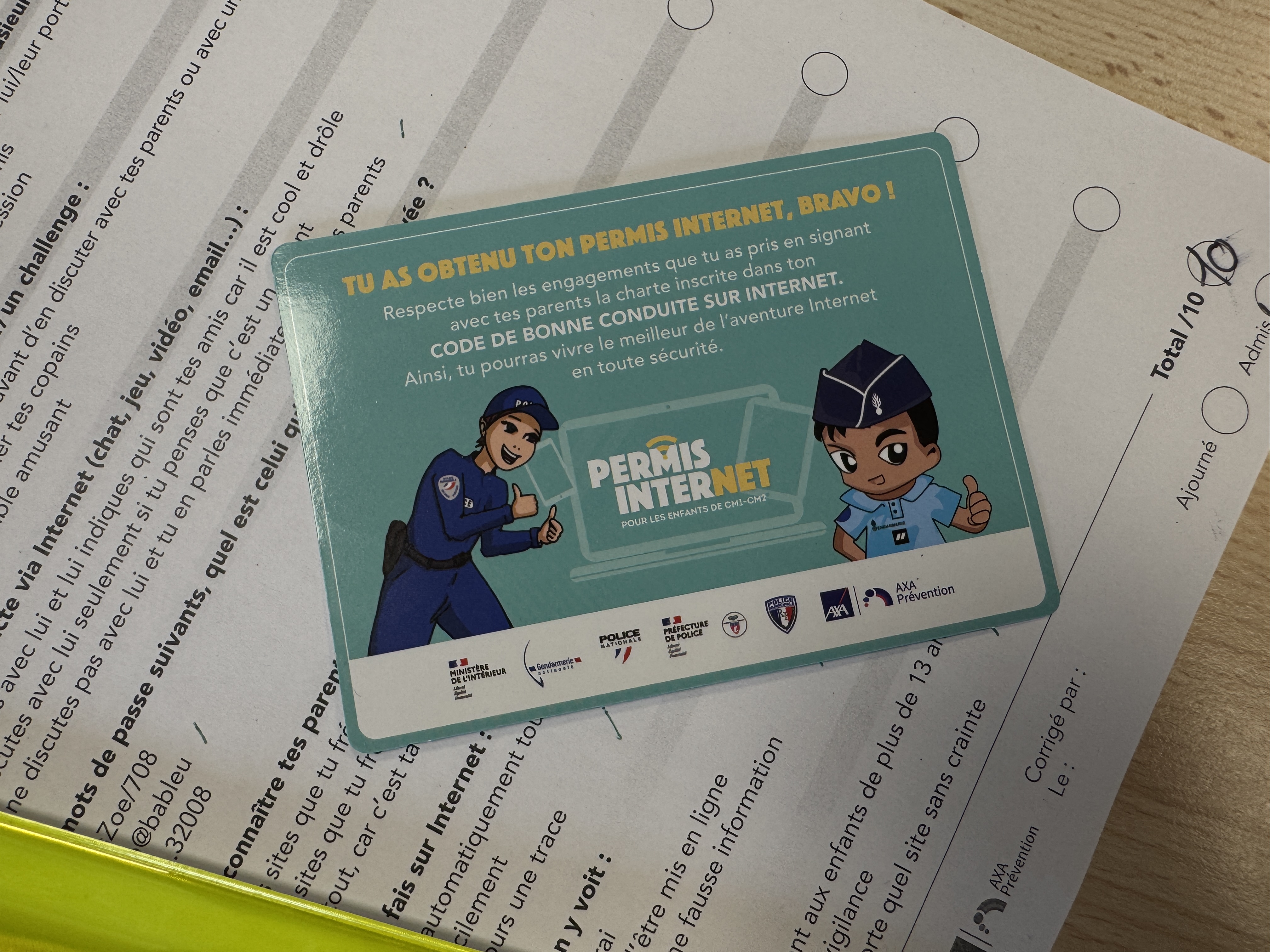 Permis Internet en poche !