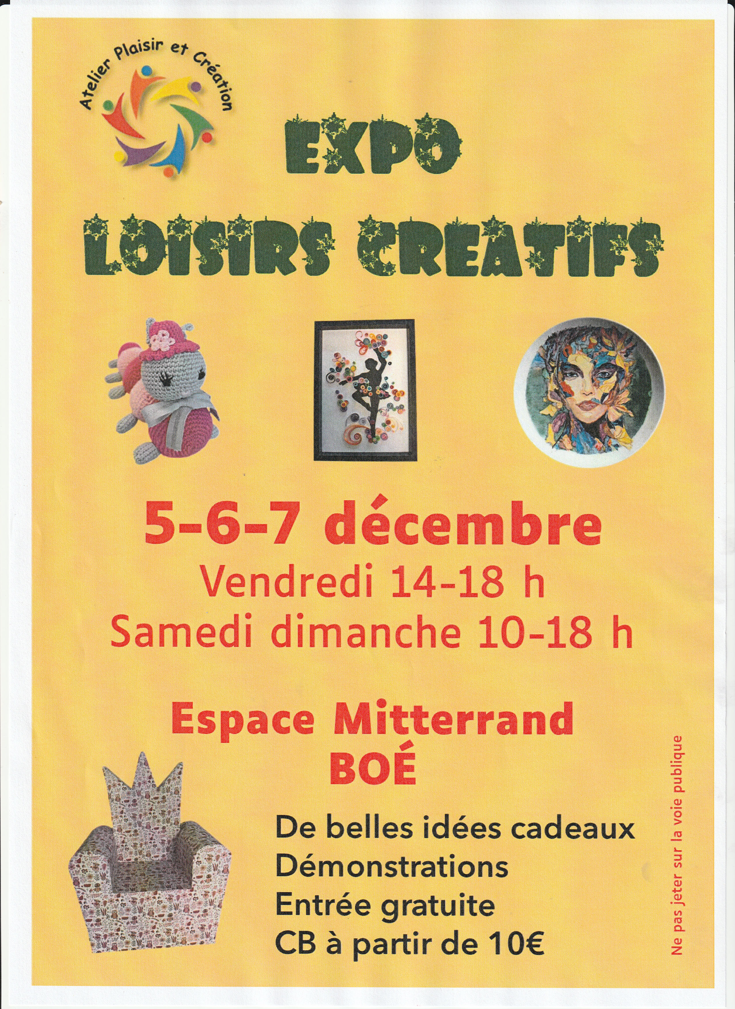 Exposition Atelier plaisir et Création 2025