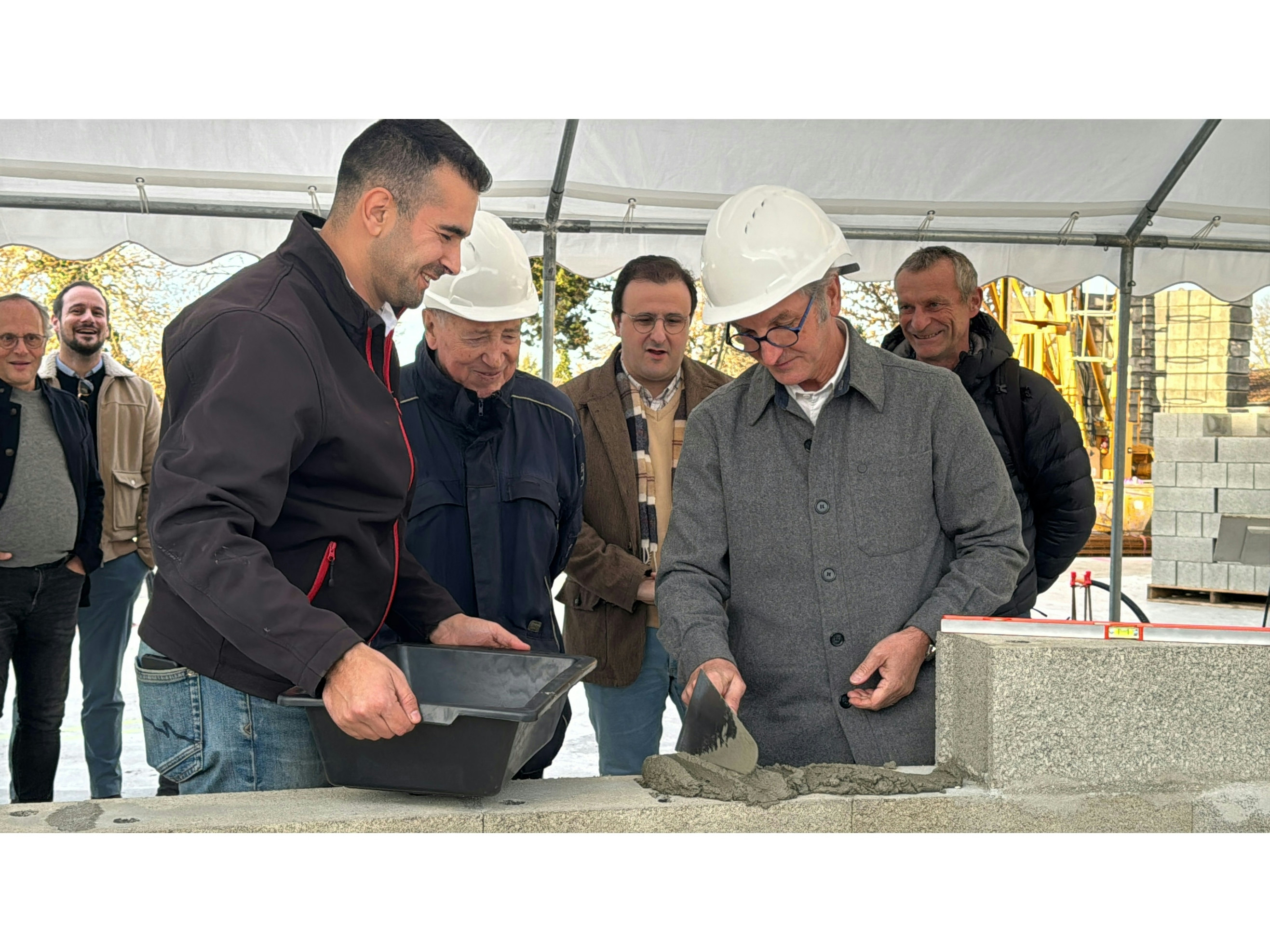 Nouveau centre associatif - Pose de la 1ère pierre