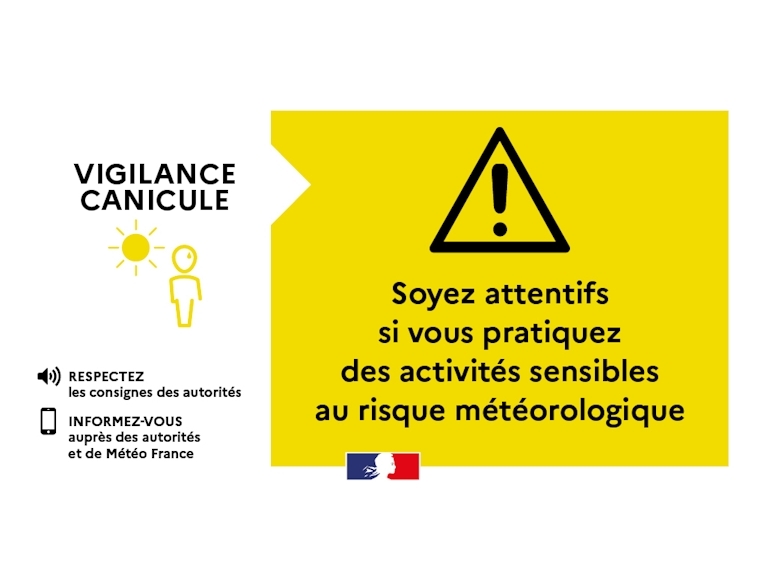 Vigilance jaune pour fortes chaleurs