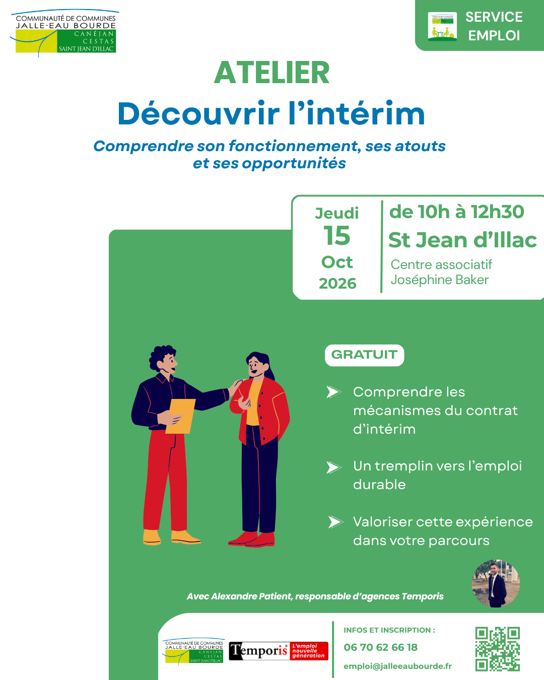 CC JALLE-EAU-BOURDE - Atelier Intérim
