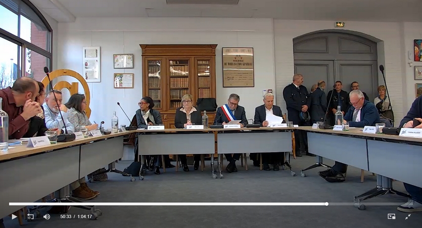 Conseil municipal d'installation en replay