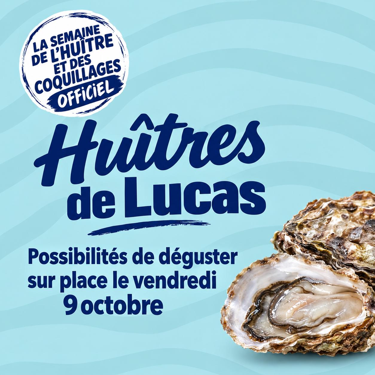 Semaine de l'huitre - Dégustation à la Halle Vettiner
