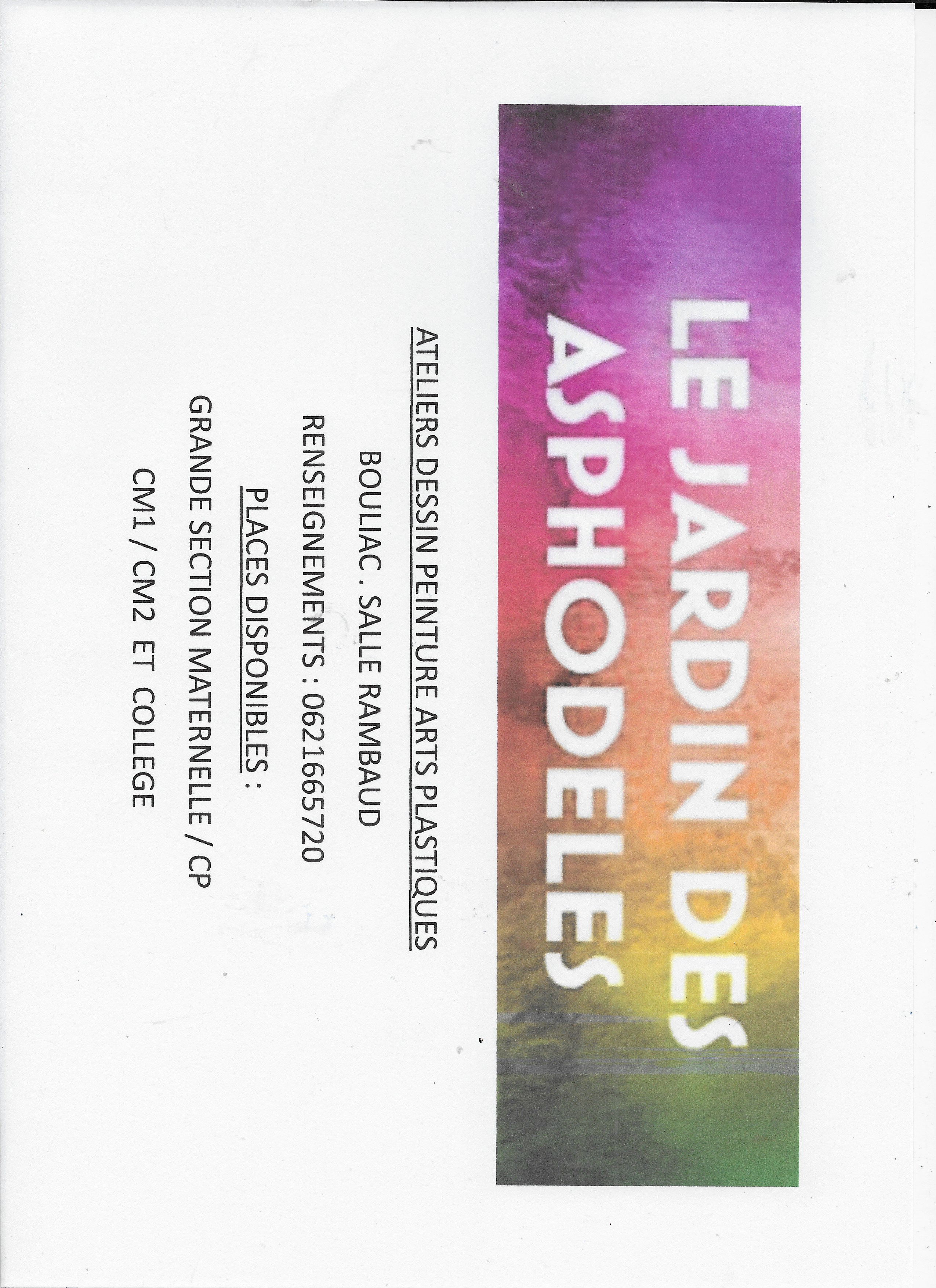 ENCORE QUELQUES PLACES DISPONIBLES 