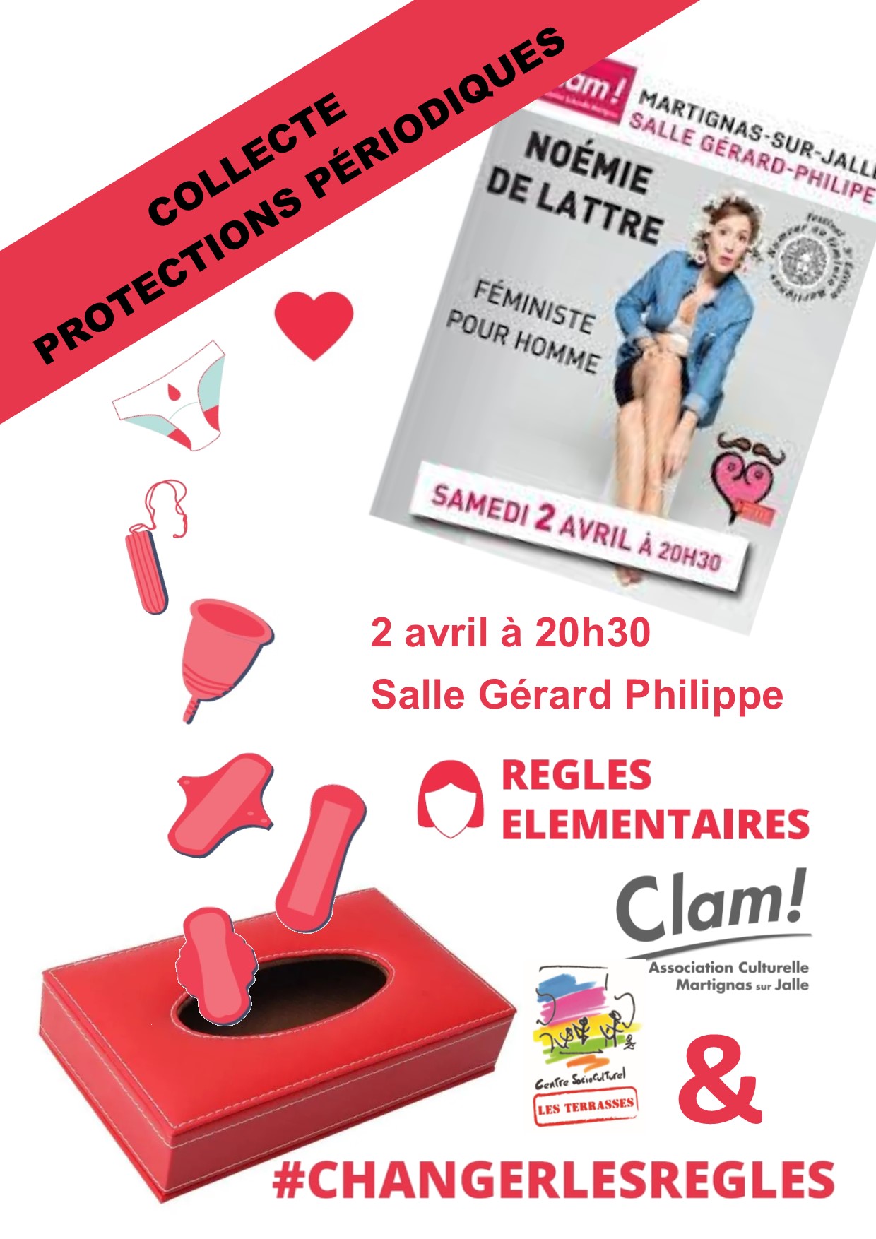 Collecte de protections périodiques pour les femmes