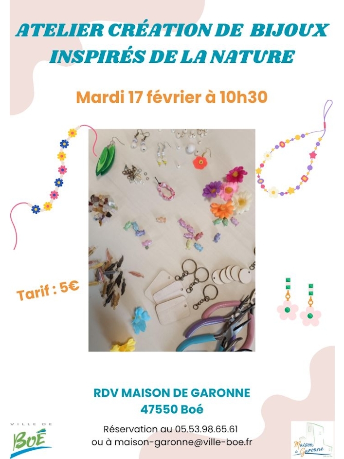 Atelier bijoux nature