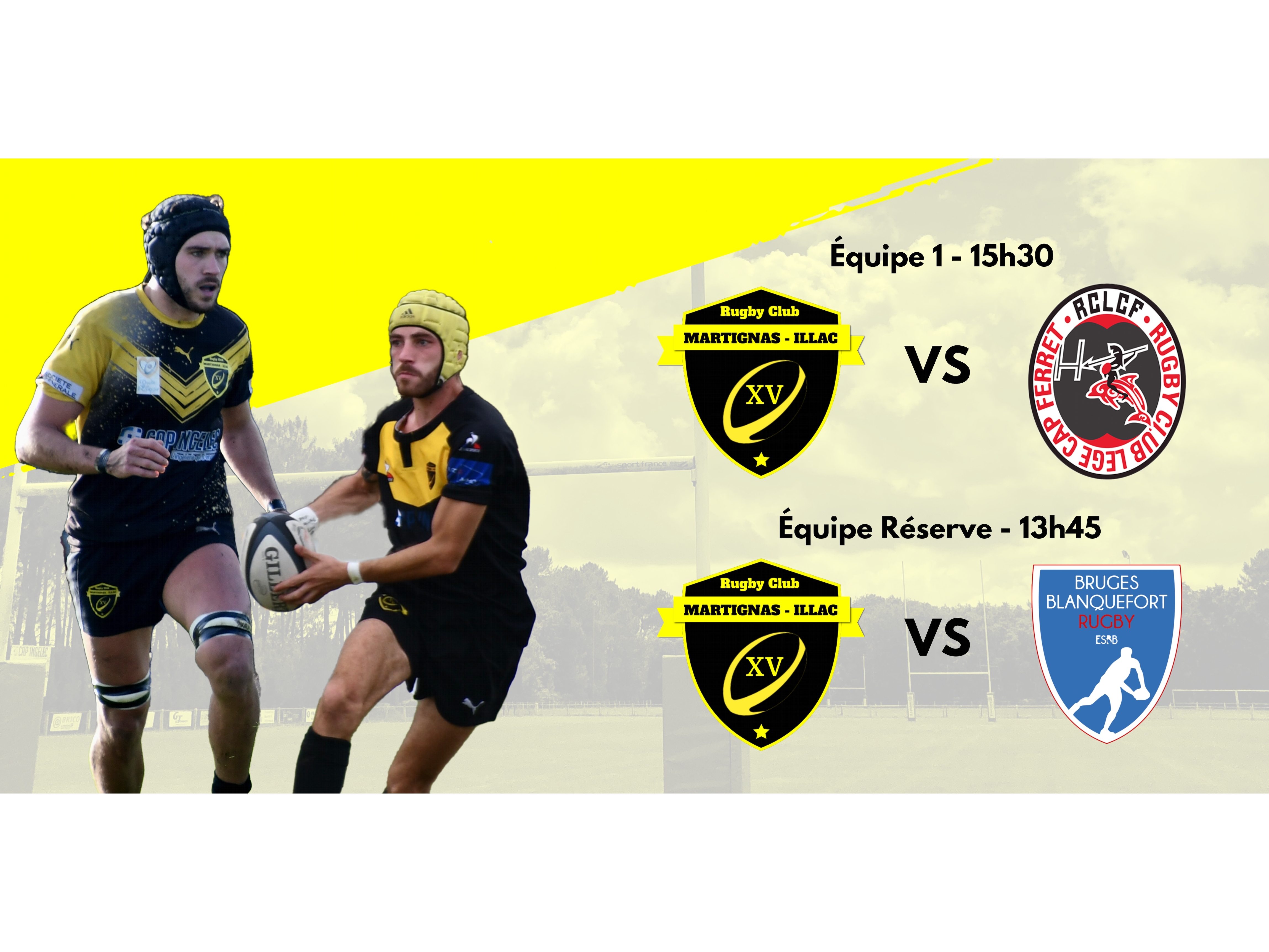 Match RCMI / RC Lège-Cap Ferret et RCMI / ES Bruges-Blanquefort