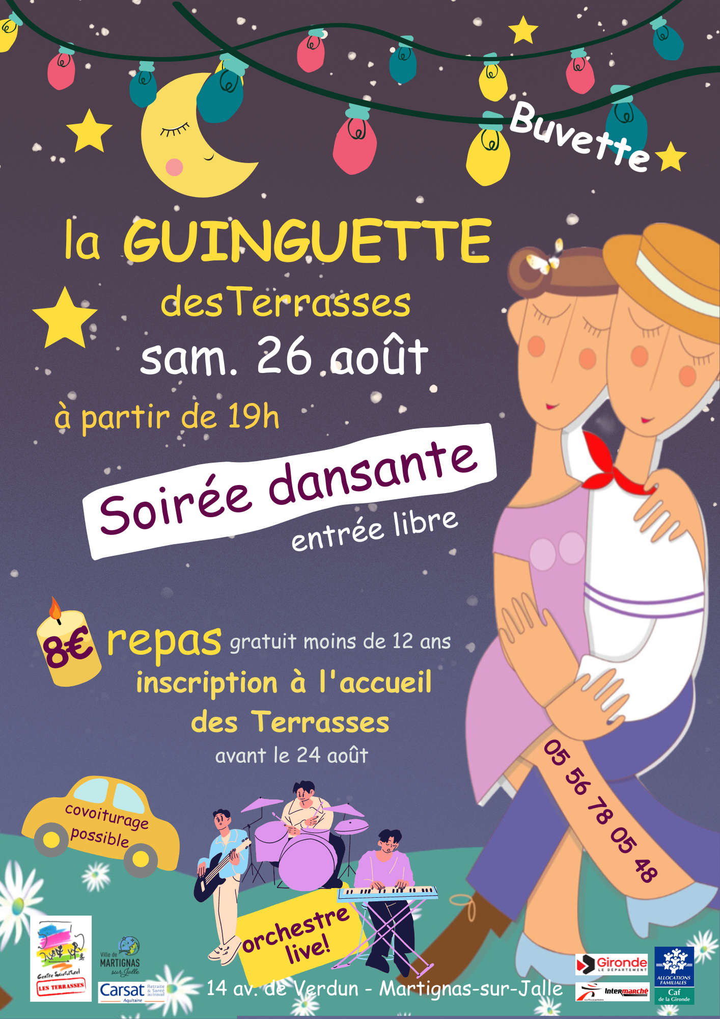 La GUINGUETTE des Terrasses - Samedi 26 août à 19h