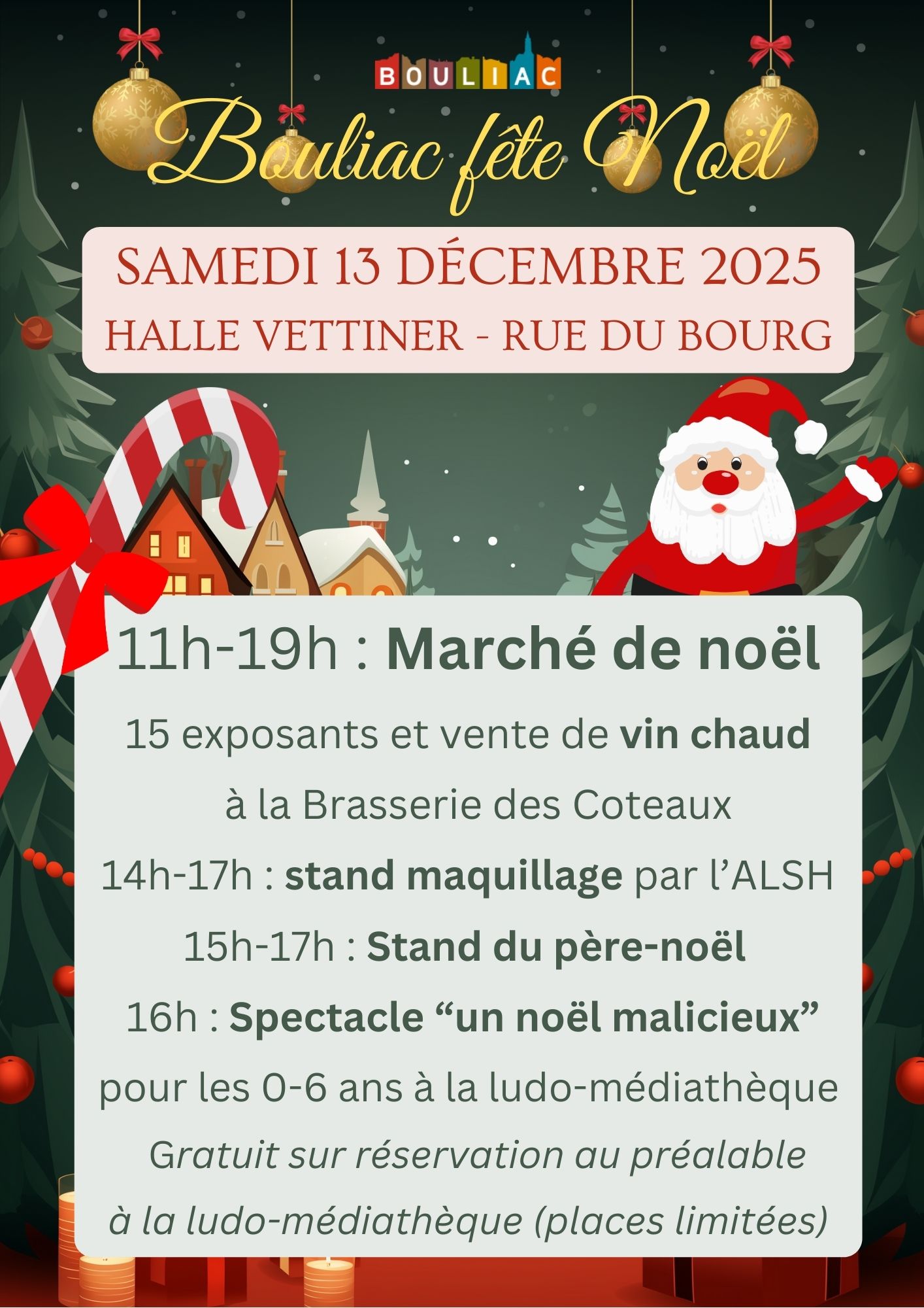 Marché de noël - Bouliac fête noël