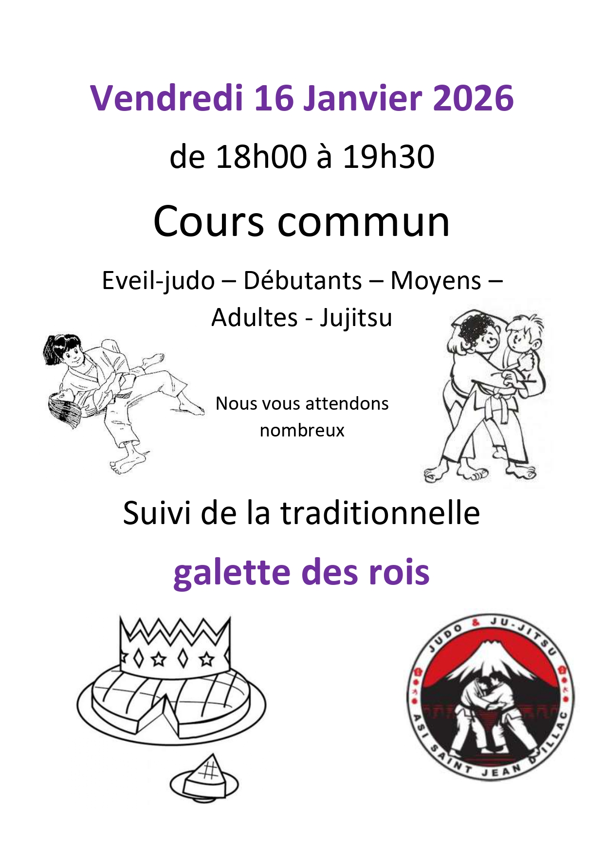 Cours commun et galettes des rois
