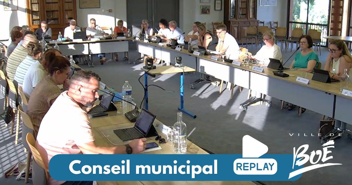 Le replay du conseil municipal est disponible