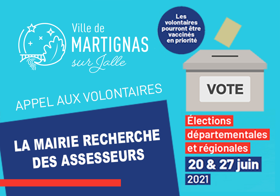 Élections 2021 / La ville recherche des assesseurs