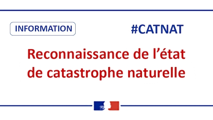 Reconnaissance de l'état de catastrophe naturelle