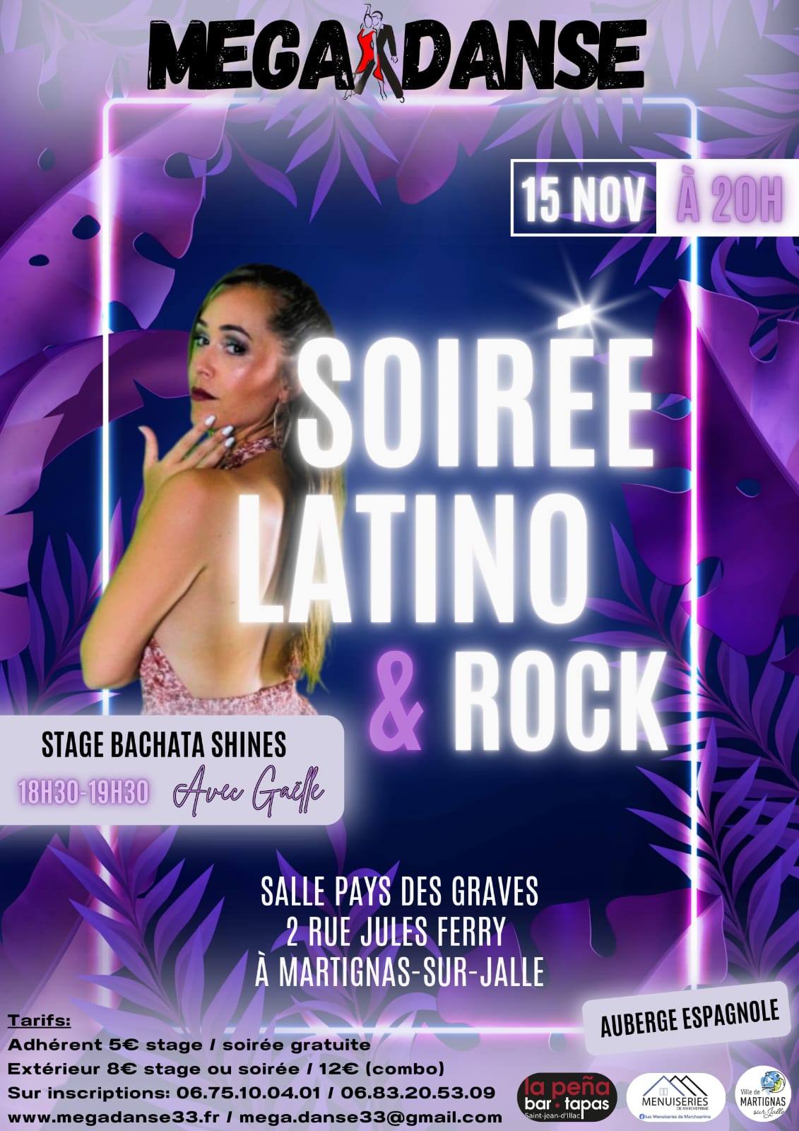 Soirée Latino/Rock MÉGADANSE 