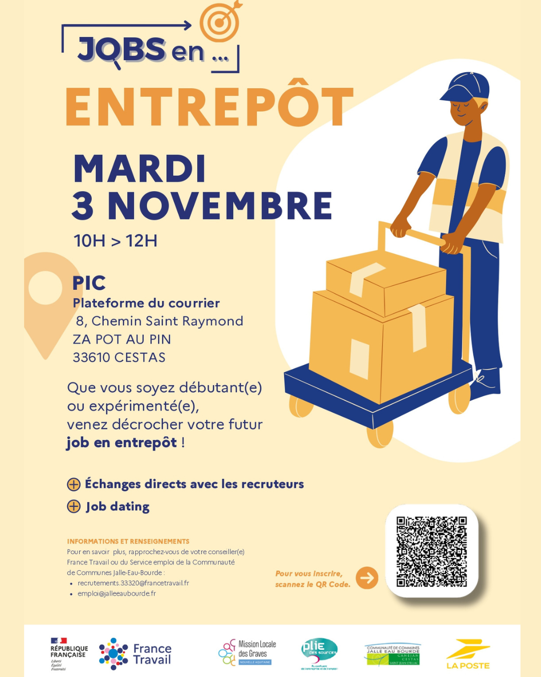  CC JALLE-EAU-BOURDE - Jobs en entrepôt
