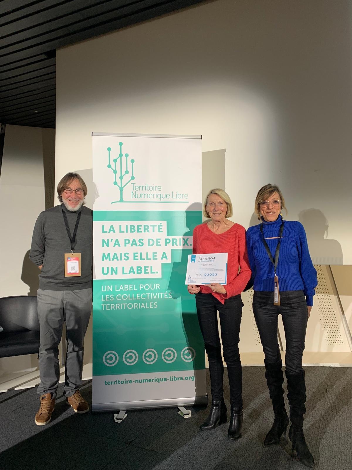 Label Territoire Numérique Libre : Boé maintient la plus haute distinction