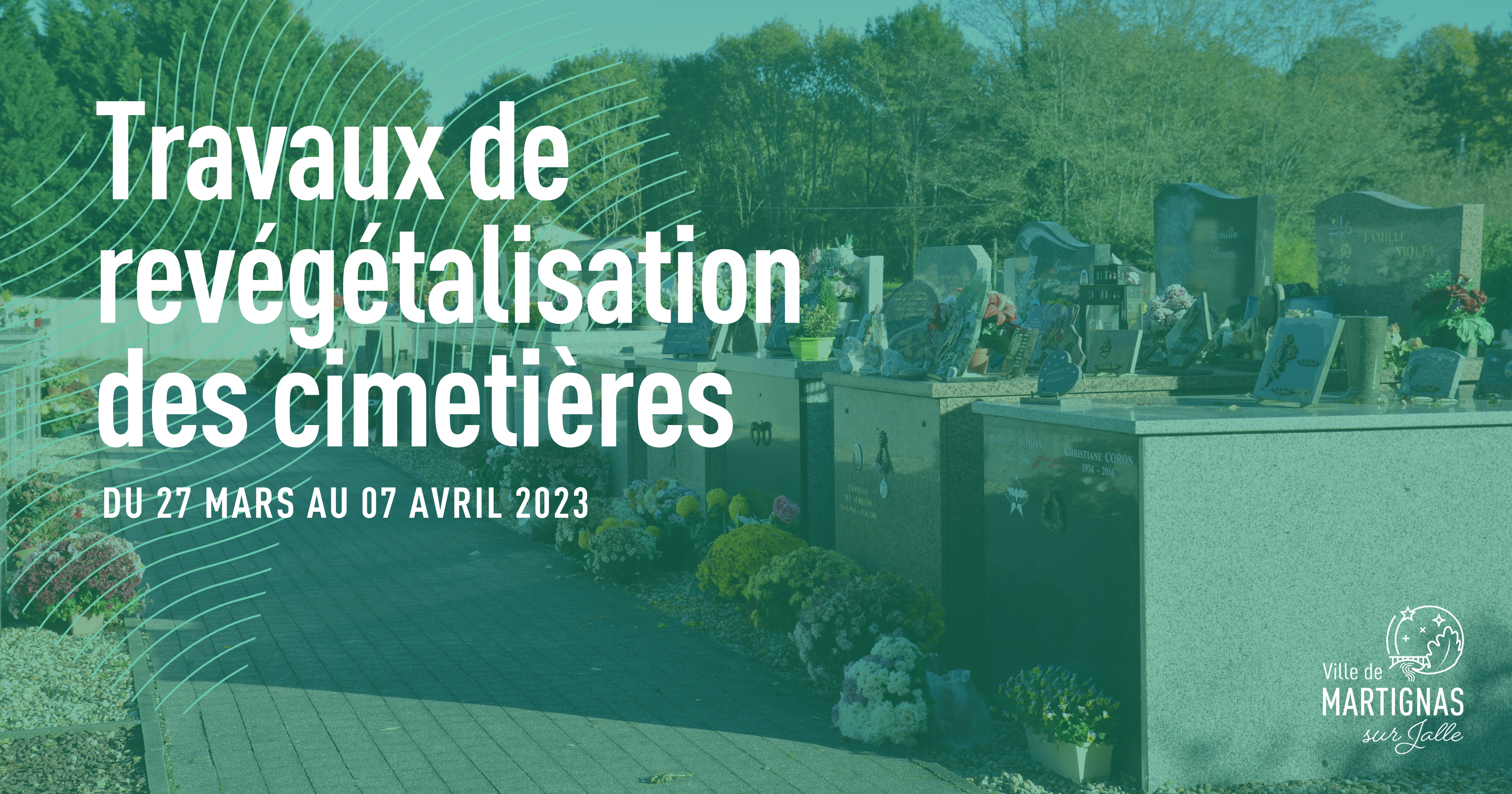 Travaux de revégétalisation des cimetières 