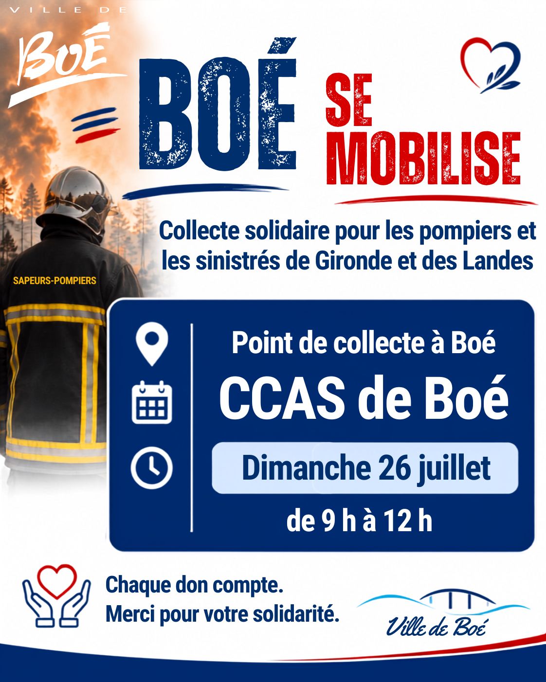 Boé rejoint l’élan de solidarité