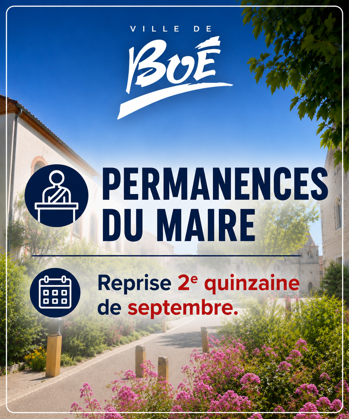 Permanences de Monsieur le Maire