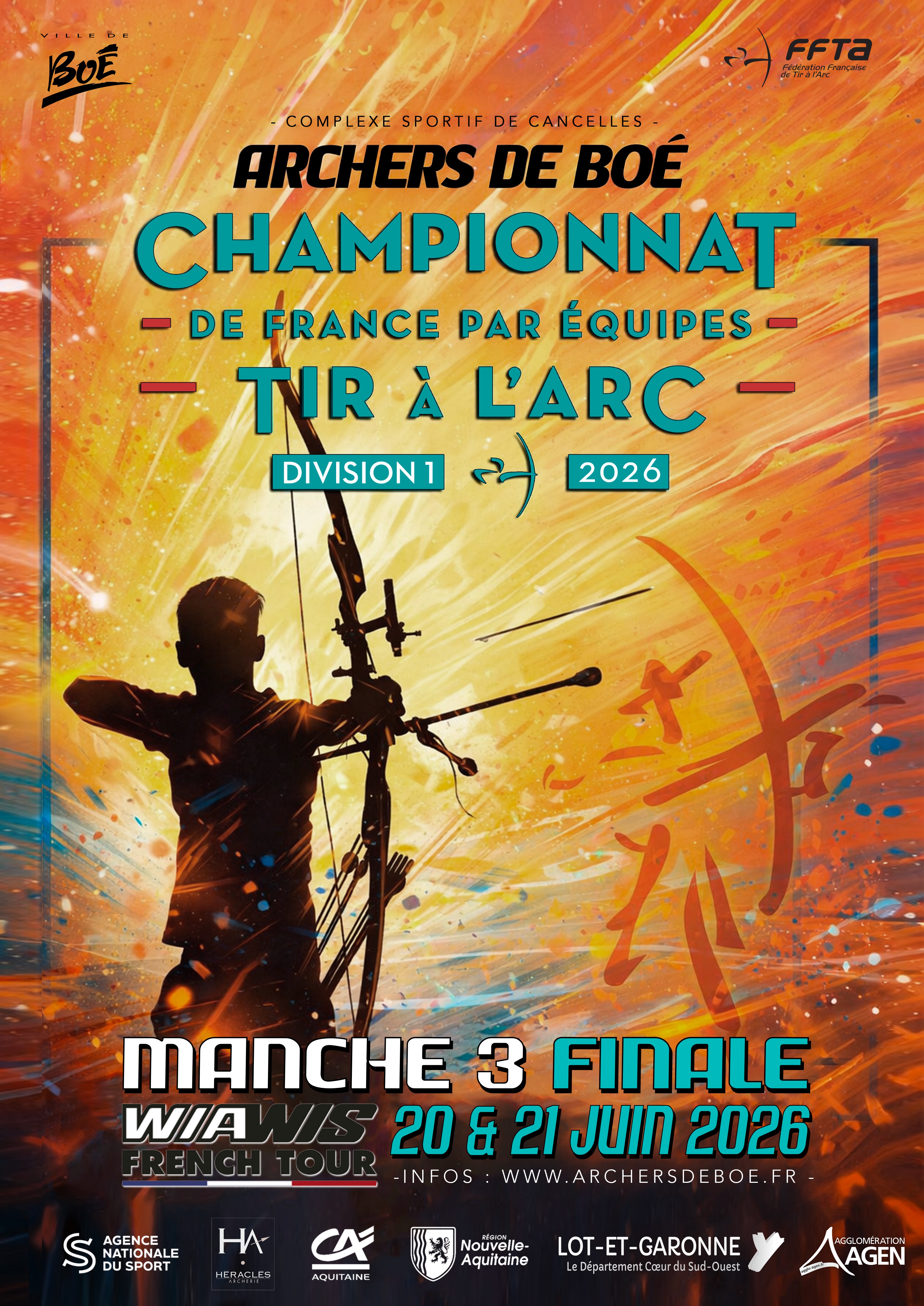 Boé accueille la finale du Championnat de France par équipes de tir à l’arc !