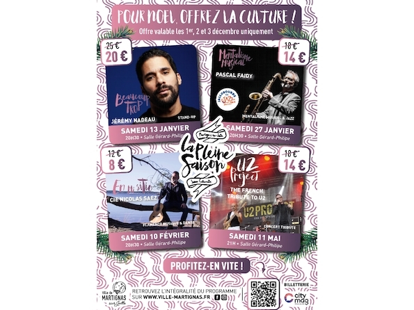 Pour Noël : offrez la culture à Martignas ! 