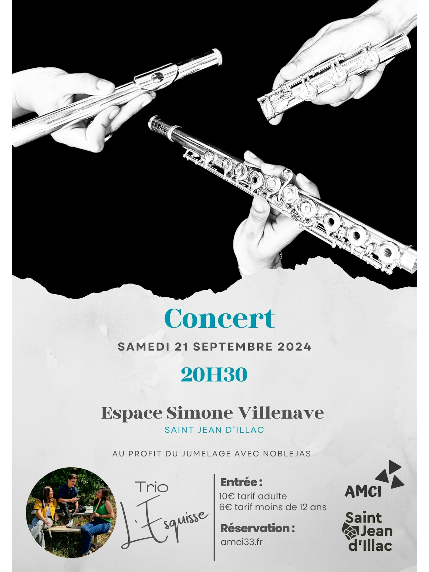 Trio l'esquisse - au profit du Jumelage avec Noblejas