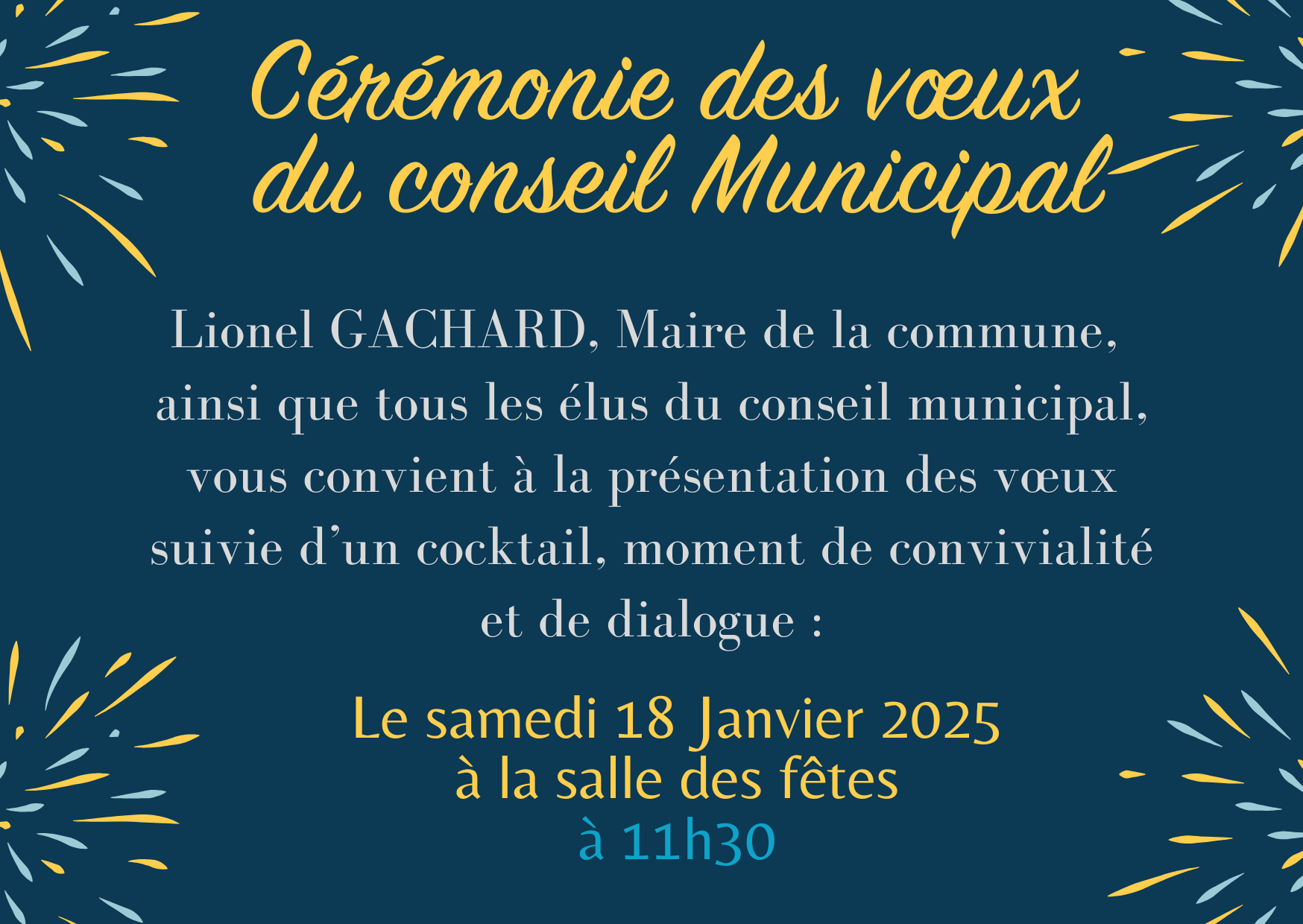 Vœux du conseil municipal 