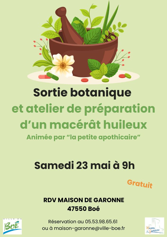 Sortie botanique et préparation d’un macérât huileux